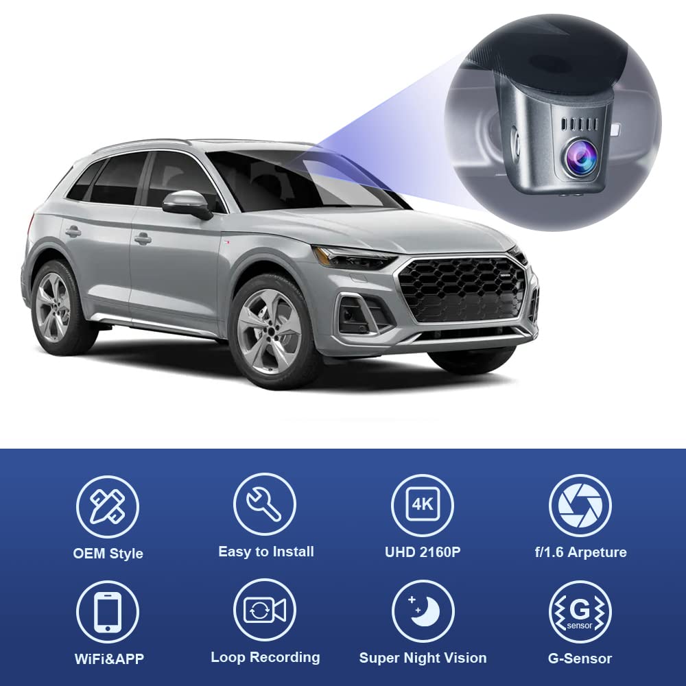 Amazon.com: Fitcamx Used 4K Dash Cam Adapts for Audi 2019-2026 A4